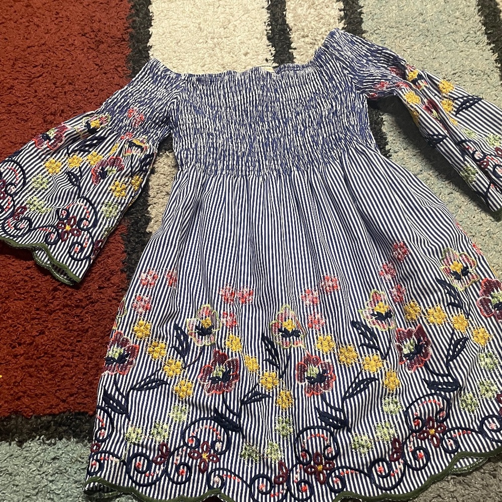 Off the shoulders embroidered top